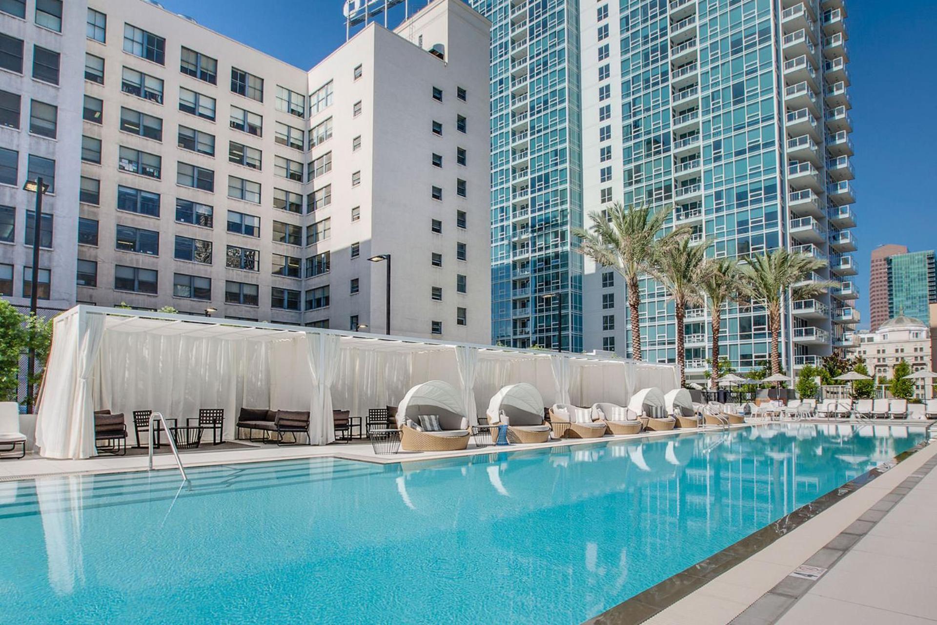 Level Downtown La South Olive Hotel Los Angeles Exterior foto