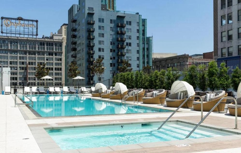 Level Downtown La South Olive Hotel Los Angeles Exterior foto